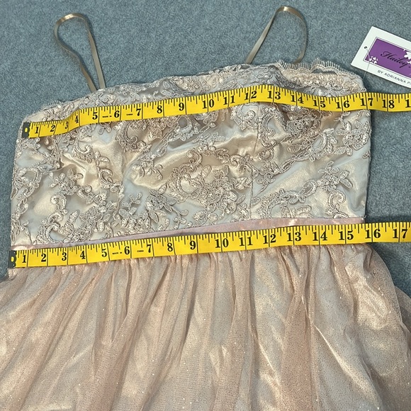 Hoco Hailey Logan Adrianna Papell Mini Dress Size 13 14 Fairy Coquette Formal - Picture 4 of 12